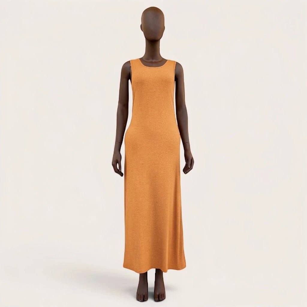 100% Cotton Sleeveless Maxi Dress