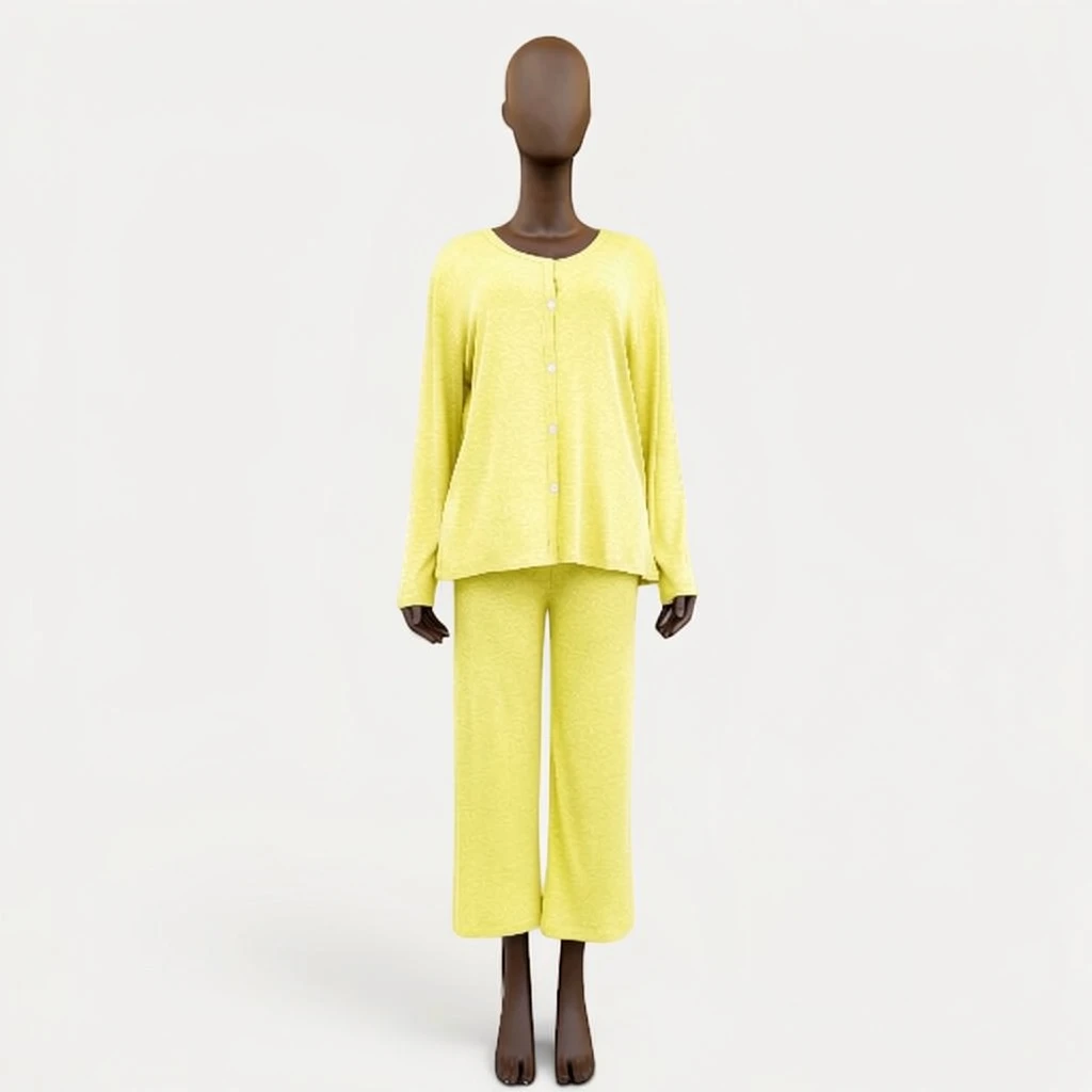 100% Cotton Long Sleeve Pajama Set