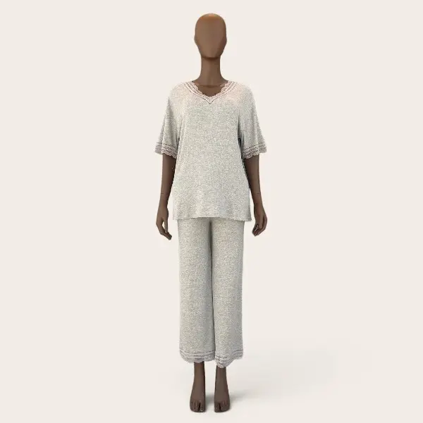 Cotton Lace Pajama Set