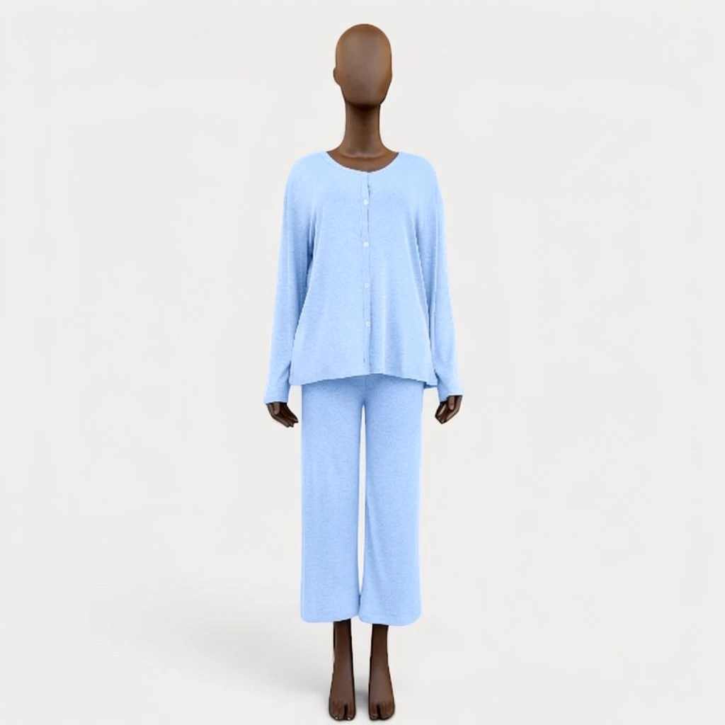 Long Sleeve Cotton Pajama Set